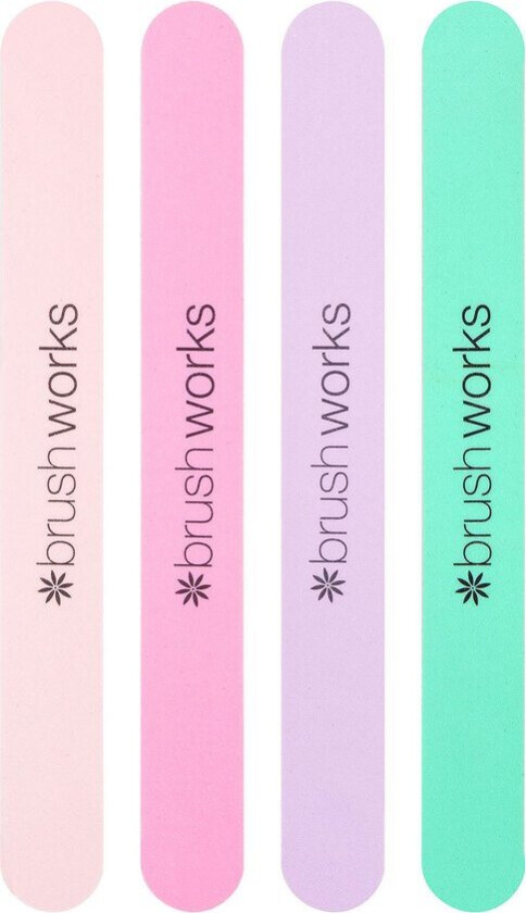 Pastel Coloured Nail Files 4pcs