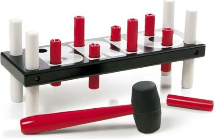 Bankebrett Sort/Rød/Hvit