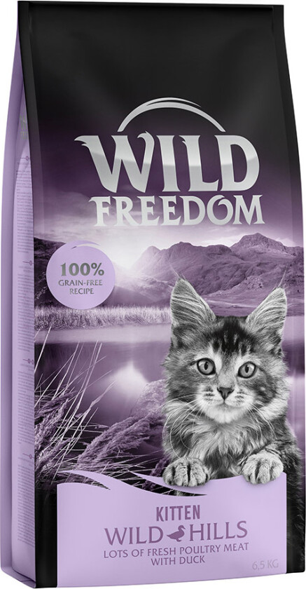 100kr rabatt! 6,5 kg Wild Freedom rabatt - KITTEN Wild Hills - And