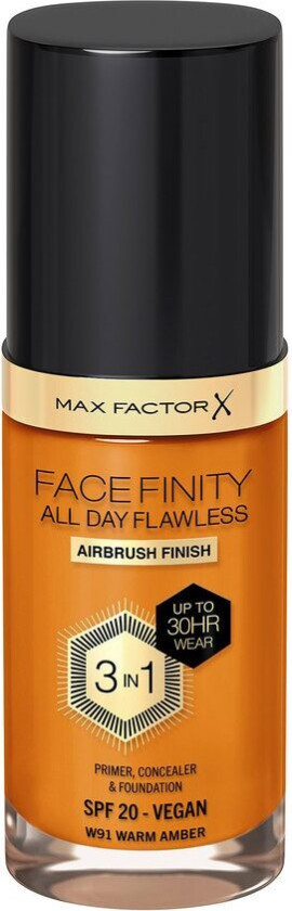 Facefinity All Day Flawless 3-In-1 Foundation #W91 War