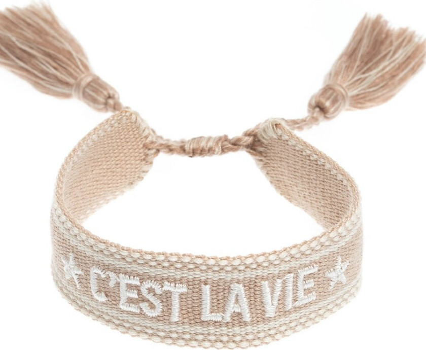 Bilde av DARK Woven Friendship Bracelet C'est La Vie Sand