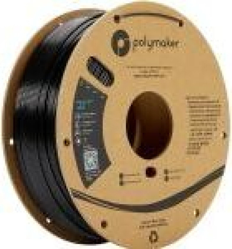 PE01001 PolyLite Filament ABS-plast lugtsvag 1.75 mm 1000 g Sort 1 stk