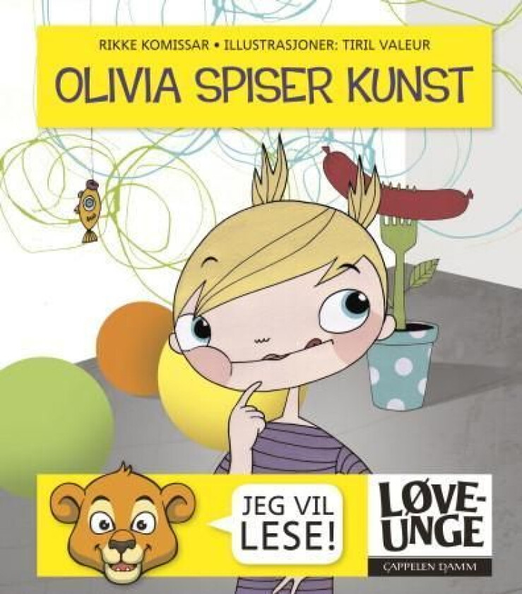 Olivia spiser kunst av Rikke Komissar