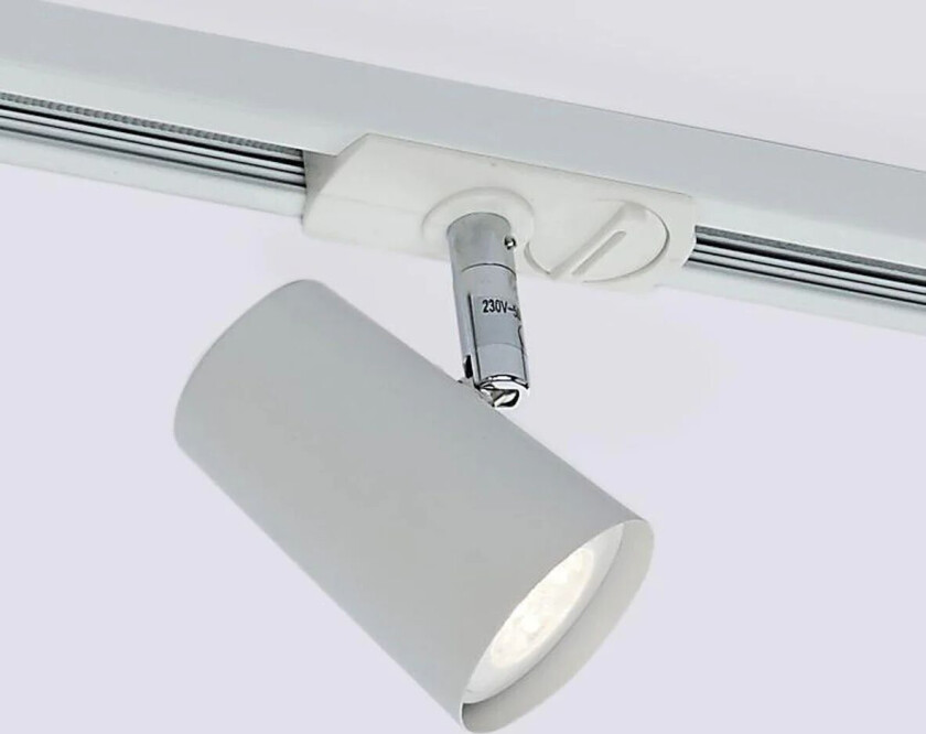 Trackline Conic enkel spot for skinne - Hvit