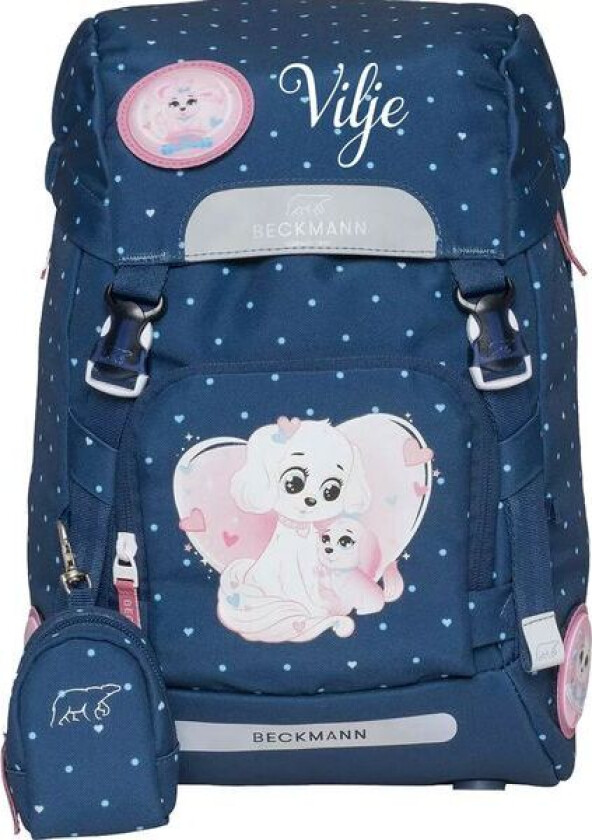 Skolesekk 1.kl Pet Friends Blue Classic 22L