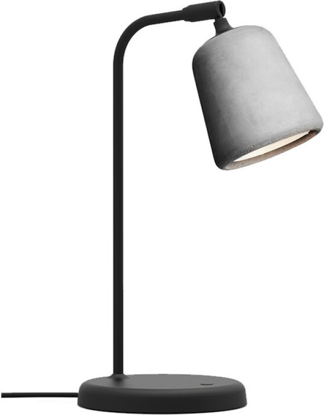 Material bordlampe Light grey concrete