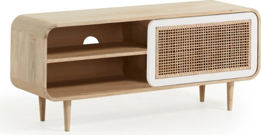 Georg TV Benk Naturel Hvit