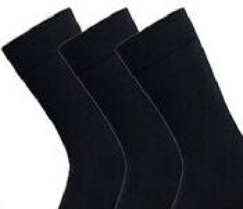 ProActive strømper str. 40-43 - Bambusstrømper sort, høj kvalitet, pakke med 3 par