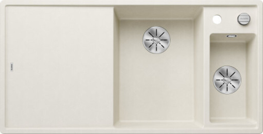 Axia III 6S MXI kjøkkenvask, 100x51cm, hvit