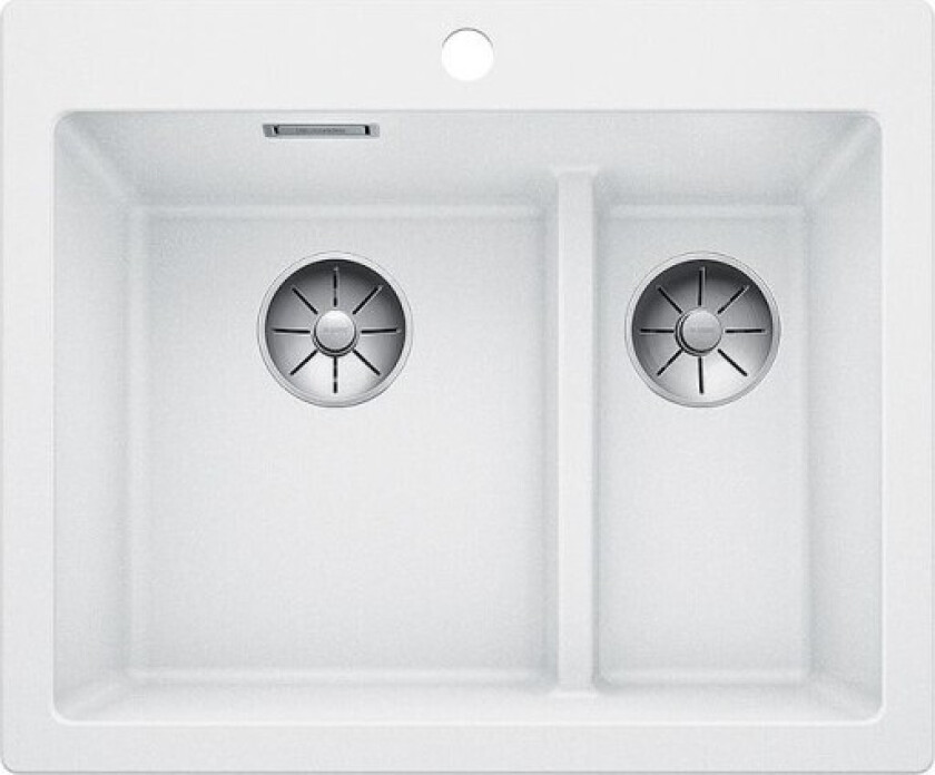 Pleon 6 Split UXI kjøkkenvask, 61,50x51 cm, hvit