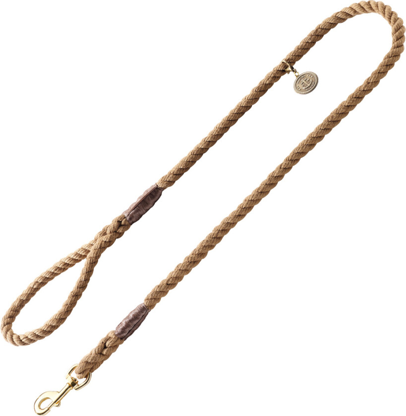 Tau-hundebånd List - beige - 140 cm lang, Ø 12 mm