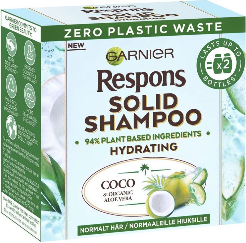 Garnier Respons Coconut Water Solid Shampoo 60g