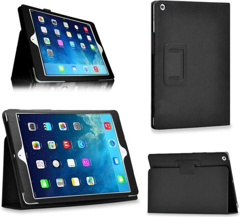 Flip & Stand Smart -deksel iPad 2 / iPad 3 / iPad 4 Deksel Svart
