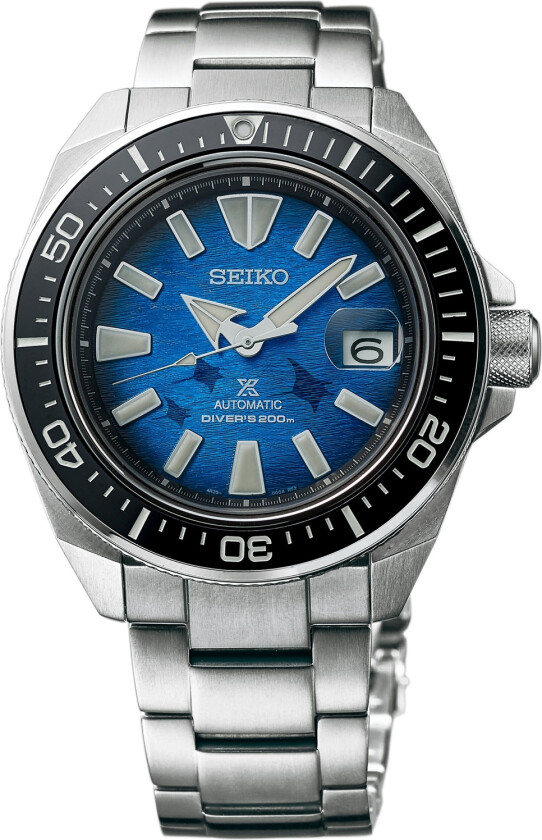 Prospex Automatic Divers Save The Ocean Manta Ray Special Edition SRPE33K1 - Automatisk - Sølv - Herreklokker - Rustfritt stål - Safir