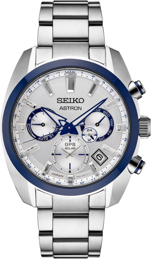 Seiko Astron GPS Solar 140th Anniversay Limited Edition (1400 pieces worldwide) SSH093J1 - Kvarts - Sølv - Herreklokker - Rustfritt stål - ledd...