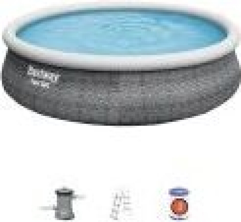 Fast Set Pool Sæt 457 x 107 cm m/pumpe og stige 12.362 L