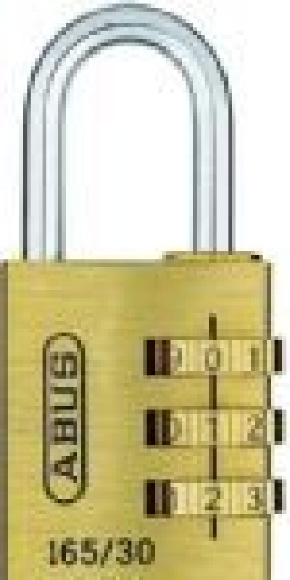 Kodehængelås 165/30 m/3 cifre m/ EAN