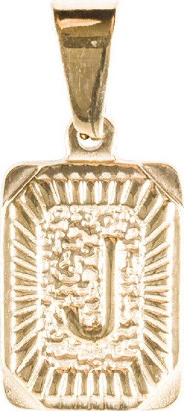 DARK Letter Charm Square - J