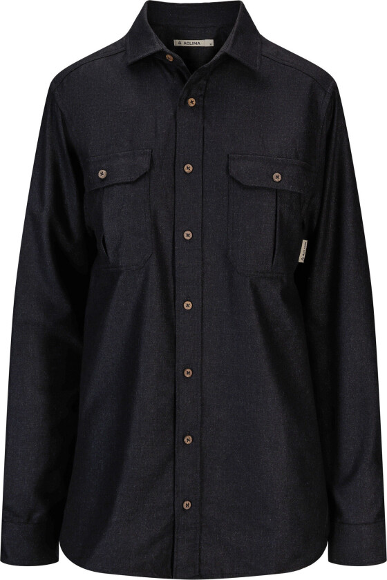 LeisureWool ReBorn Wool Shirt Man S, Dark Grey Melange