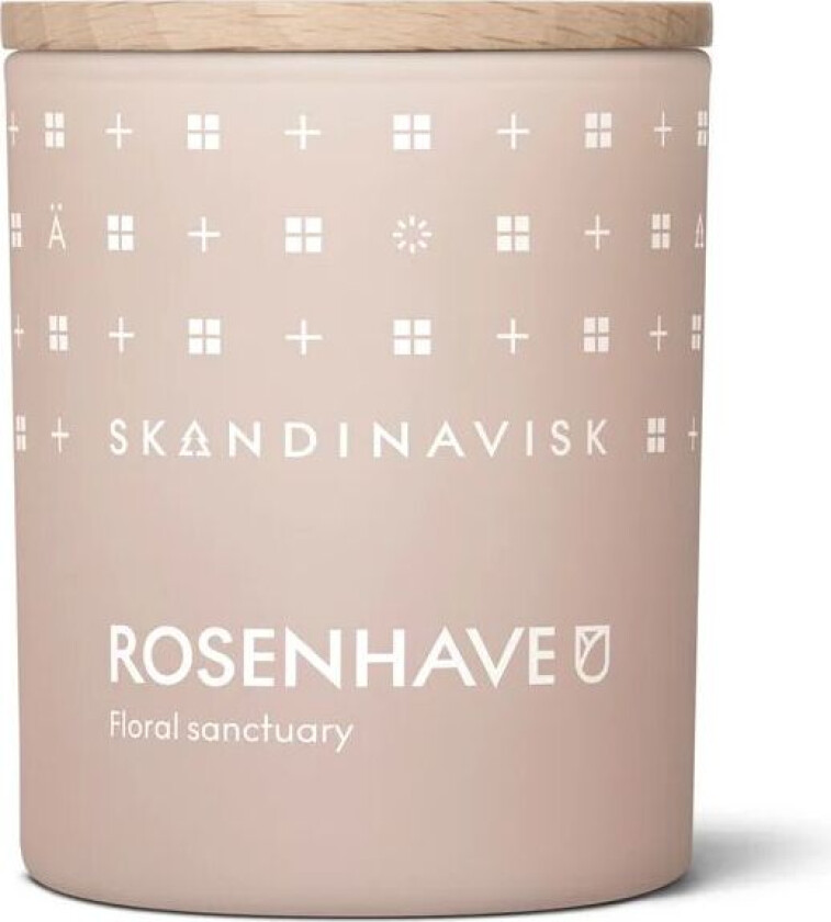 Rosenhave duftlys med lokk 65 g