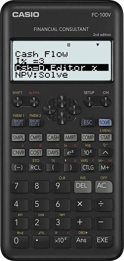 FC-100V Financial Calculator - Black