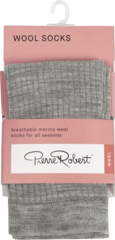 Merino Wool Sock Light Grey 37-40 Pierre Robert
