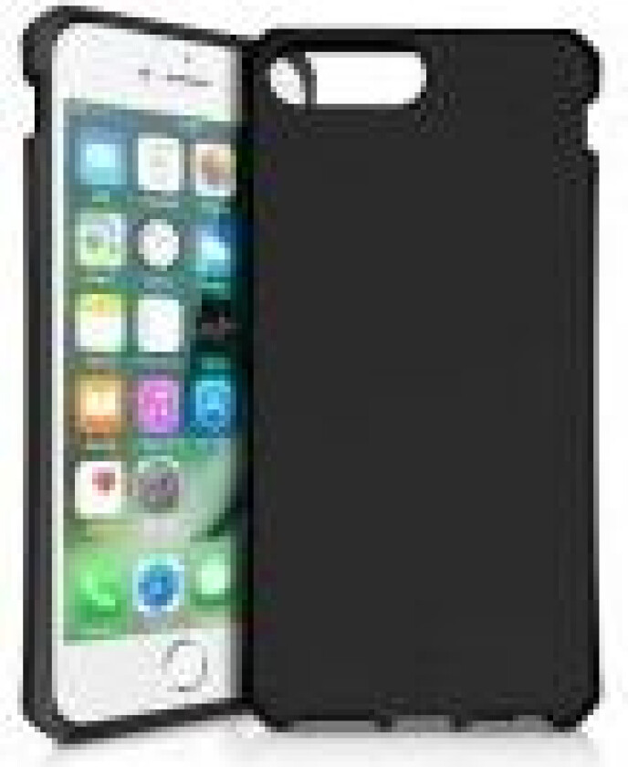 ITSKINS SPECTRUM SOLID cover til iPhone 8 Plus / 7 Plus / 6s Plus / 6 Plus®. Sort