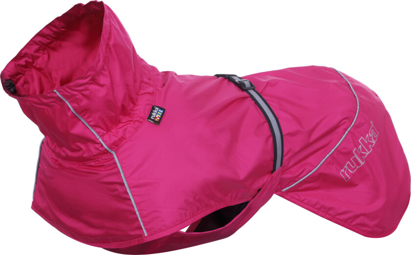 Rukka Hase Regnjakke til hund - Hot Pink (25)
