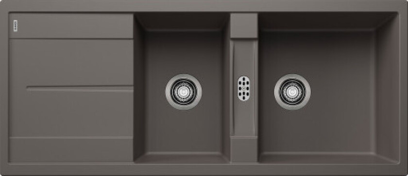 Metra 8S UX kjøkkenvask, 116x50 cm, grå