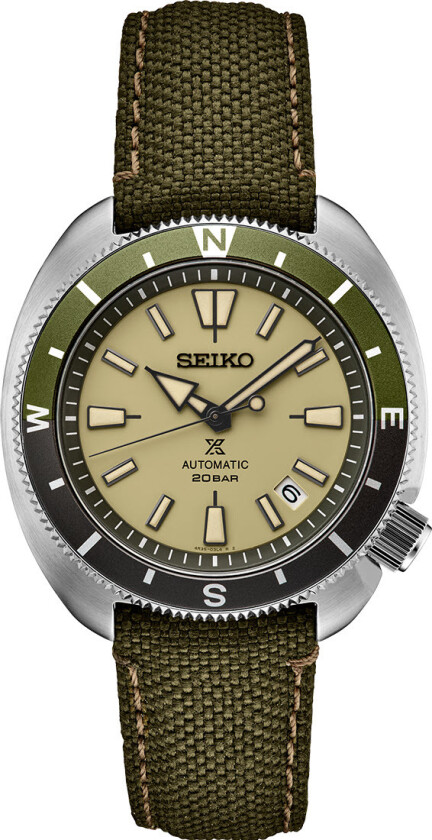 Prospex Land Tortoise SRPG13K1 - Automatisk - Sølv - Herreklokker - Stoff - Safir