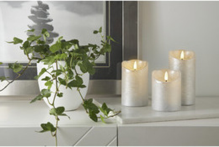 LED Kubbelys Flamme Rustic
