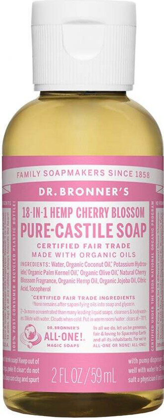 Pure Castile Liquid Soap, 60 ml Bad- & Dusjkrem