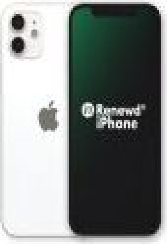 Fornyet iPhone 12, 15,5 cm (6,1), 2532 x 1170 piksler, 64 GB, 12 MP, iOS 14, Hvid