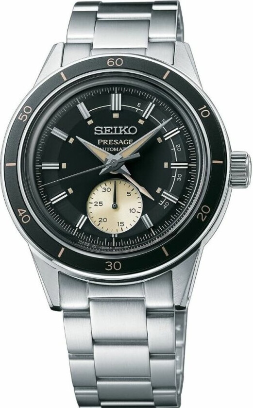 Seiko Presage Style 60s Automatic SSA449J1 - RIP - Automatisk - Sølv - Herreklokker - Rustfritt stål - ledd m/pin - Mineral