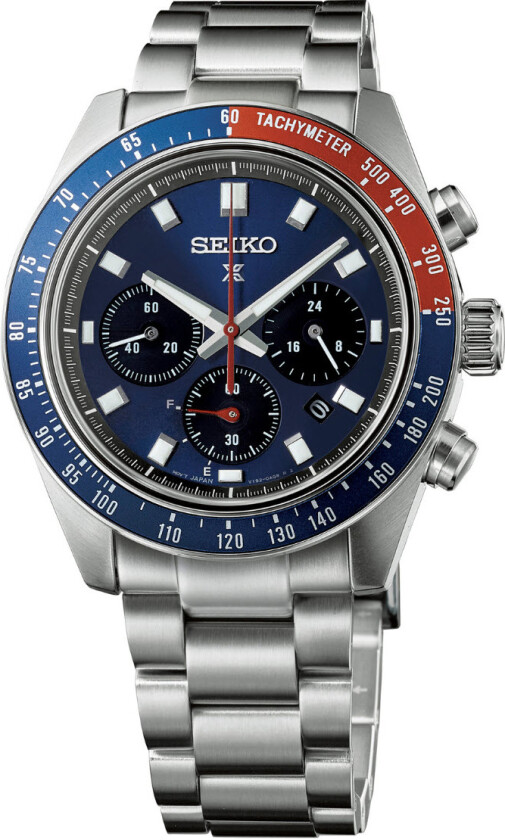 Prospex Speedtimer Go Large Solar Chronograph SSC913P1 - Kvarts - Sølv - Herreklokker - Rustfritt stål - ledd m/pin - Safir