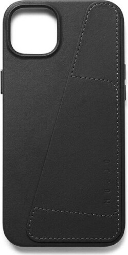 iPhone 14 Plus Leather Wallet Deksel - Svart