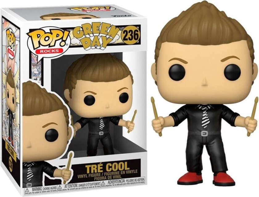 Funko Pop! Rocks: Green Day - Tre Cool #236 Vinyl Figure