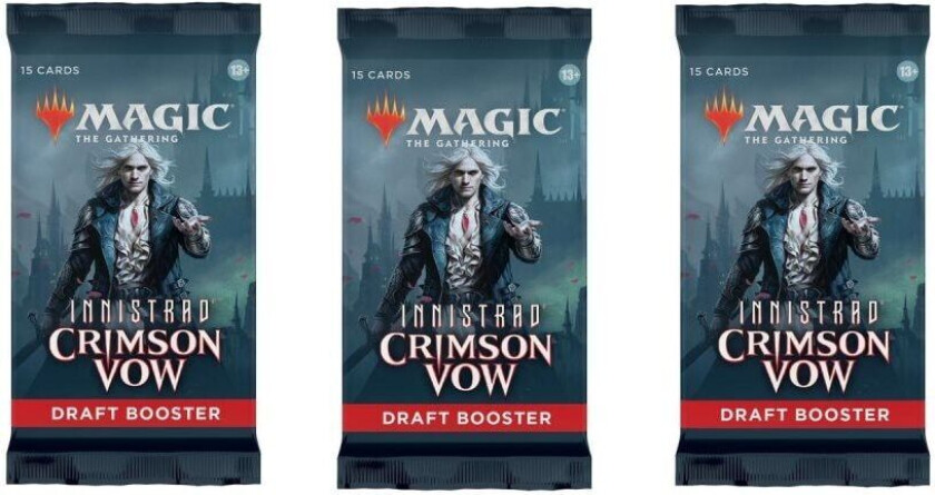 Magic The Gathering Innistrad Crimson VoW DRAFT Booster 3-Pack