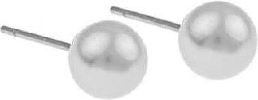 Snö of Sweden Laney Pearl Ear White 8 Mm, Snö of Sweden Øredobber