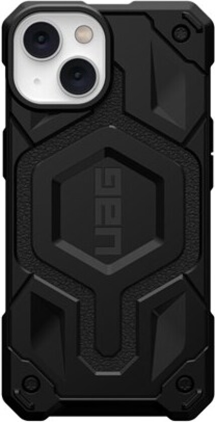 iPhone 14 / 13 MONARCH Pro Series Deksel - Ekte Skinn - MagSafe kompatibel - Svart