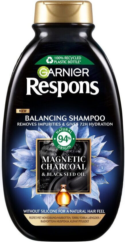 Garnier Respons Magnetic Charcoal Shampoo 400ml