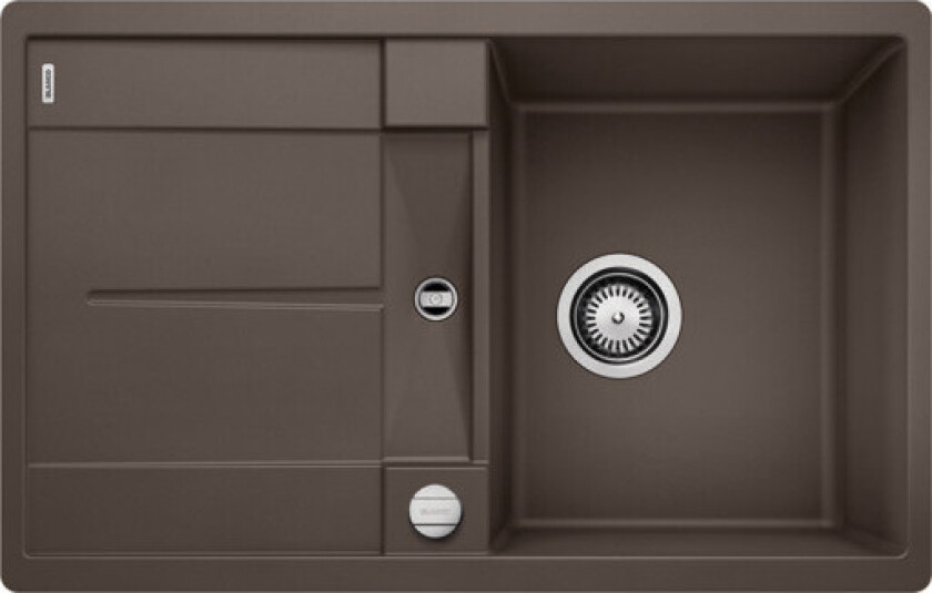Metra 45 S-F kjøkkenvask, 77x49 cm, brun