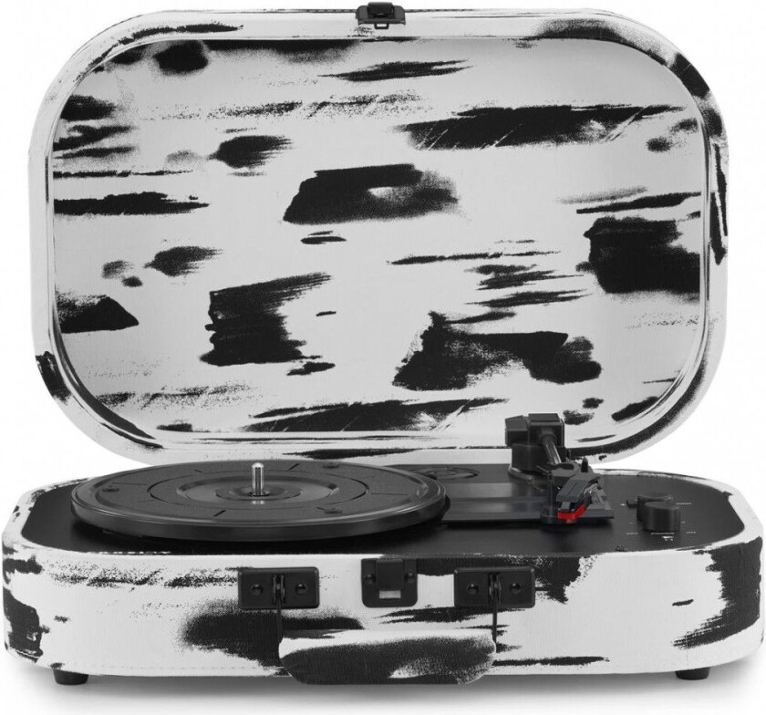 Discovery Portable Turntable with Bluetooth Out Black-White