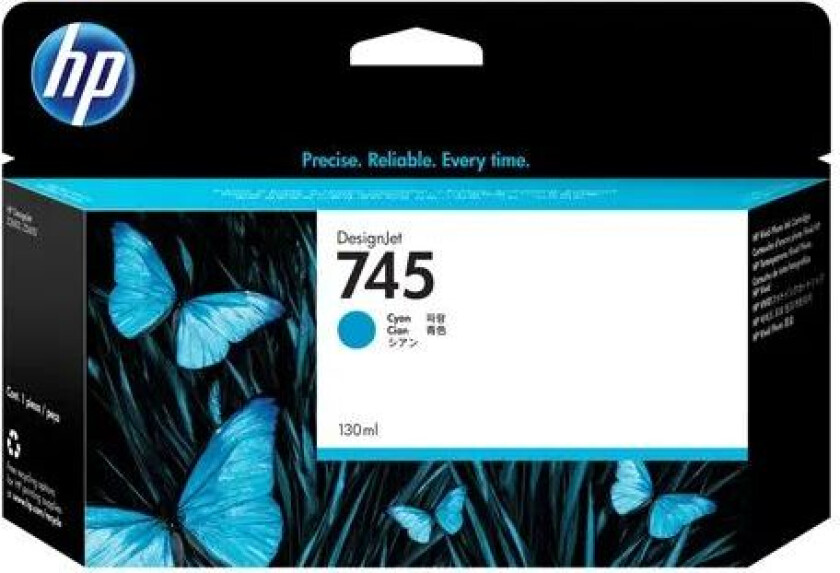 Hp Blekk Cyan No.745 130ml - Z2600/z5600