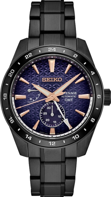 Seiko Presage "Akebono" Sharp Edged GMT Limited Edition (2000 pieces worldwide) SPB361J1 - Automatisk - Sort - Herreklokker - Rustfritt stål -...