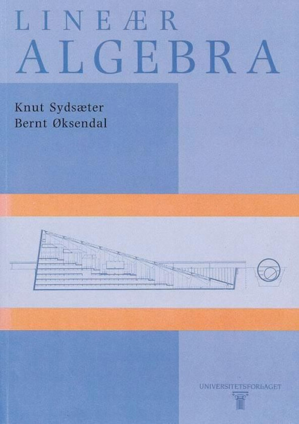 Lineær algebra av Knut Sydsæter, Bernt Øksendal