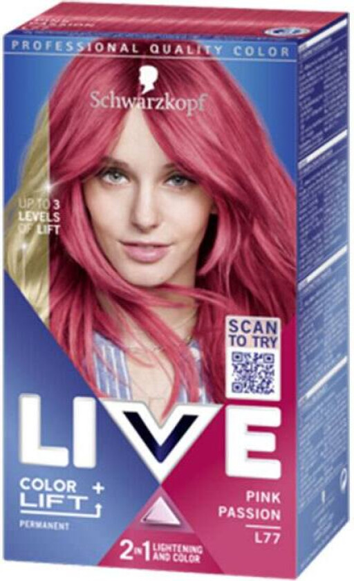 Bilde av Schwarzkopf Live Color+Lift #L77 Pink Passion