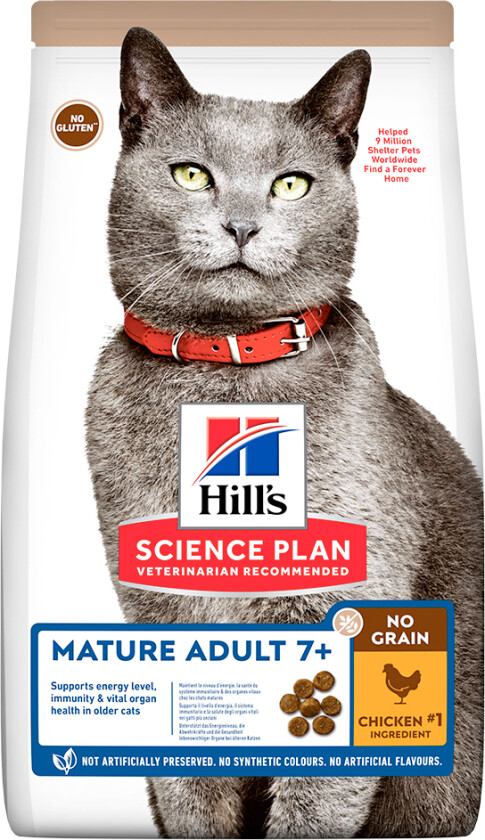 Hill's Science Plan Cat Mature No Grain med Kylling 1,5 kg