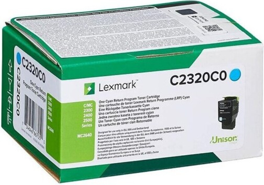 C2320C0 Toner cyan 1.000 sider