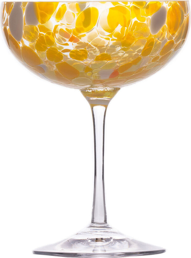 Magnor - Swirl Champagneglass, Gul